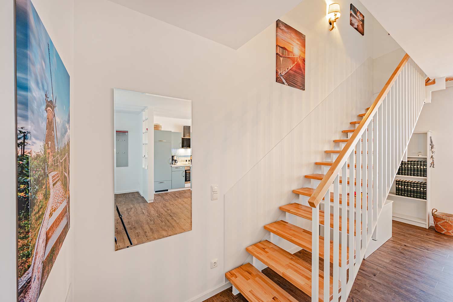 Ferienhaus Nordwind Kölpinsee Insel Usedom Treppenflur