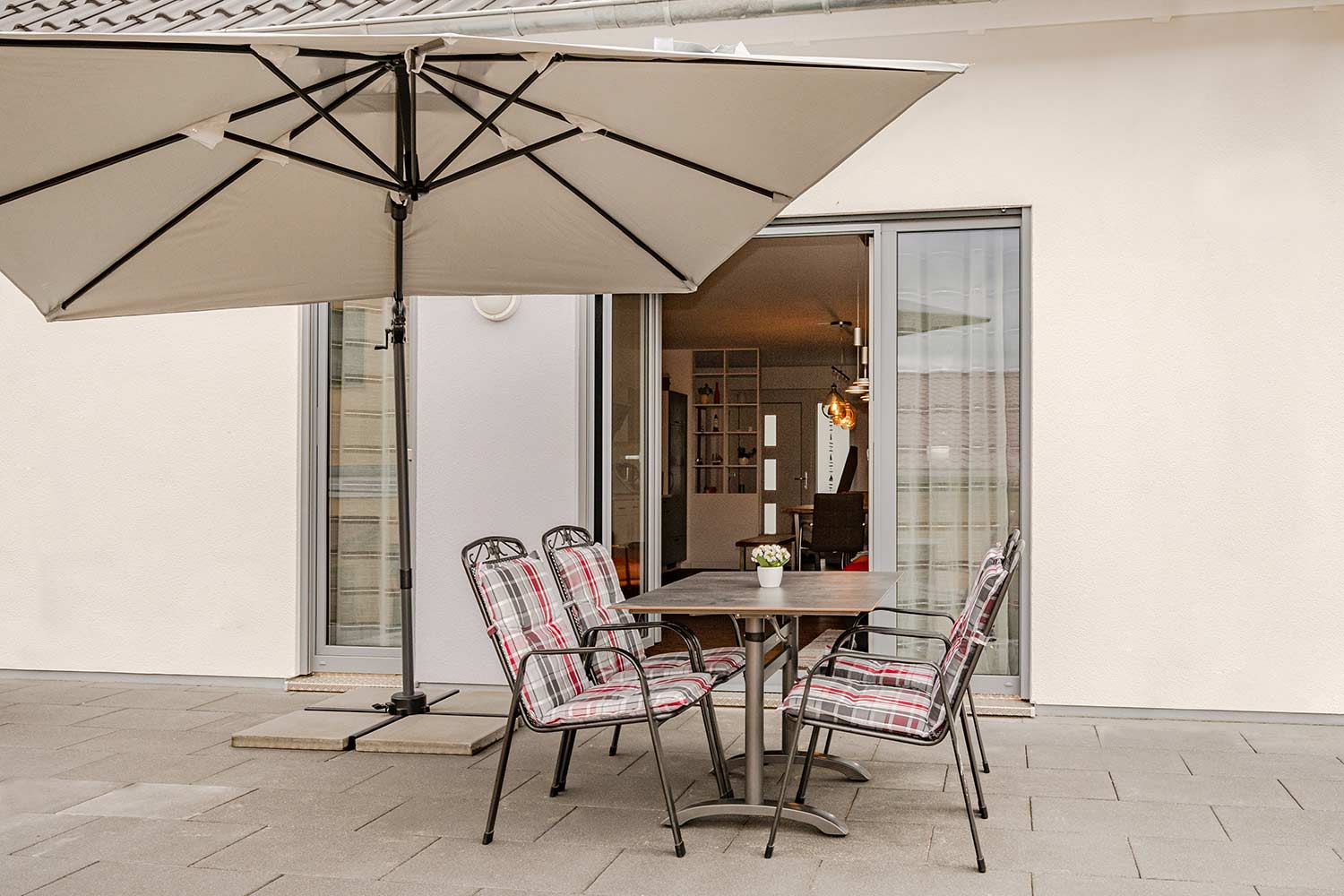 Ferienhaus Nordwind Kölpinsee Insel Usedom Terrasse