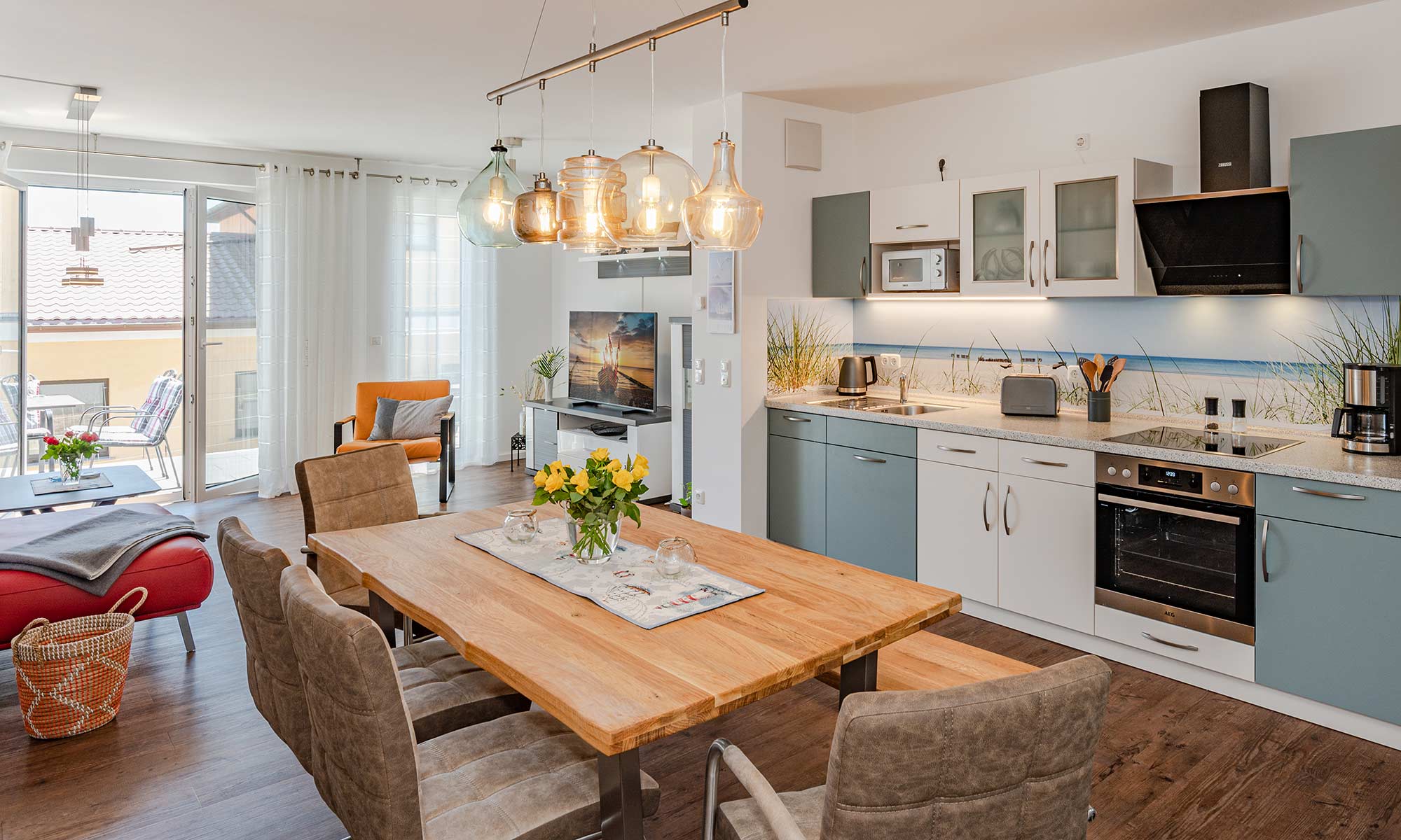 Küche Ferienhaus Nordwind Kölpinsee