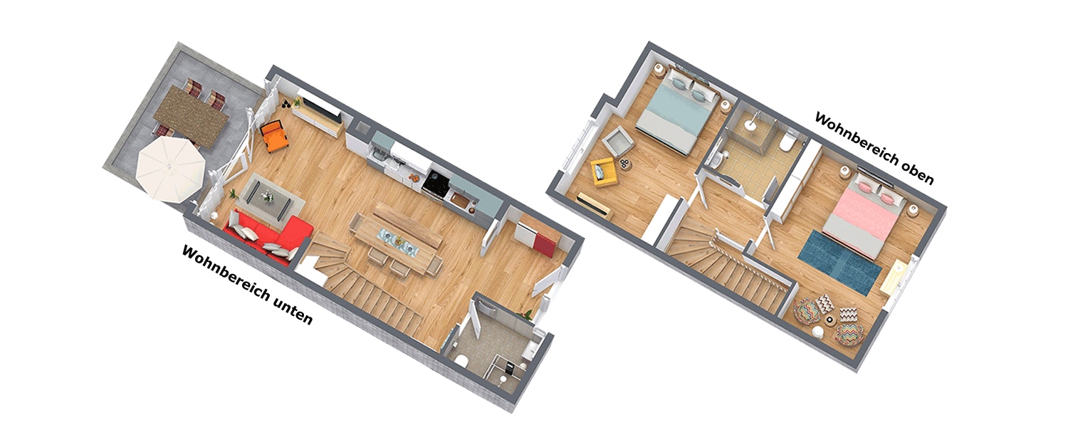 Grundriss Ferienhaus Nordwind Kölpinsee